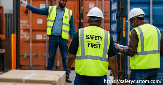 customized reflective safety vest custom printed logo for company team