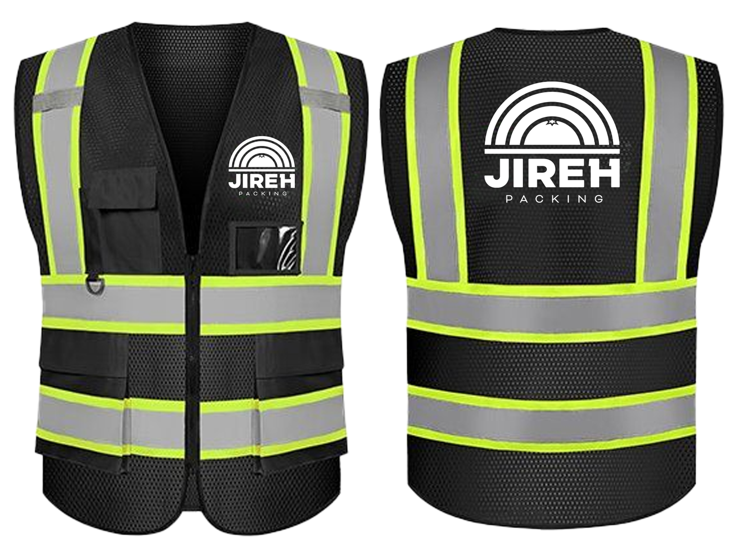 Jireh Custom Bulk Safety Vest with Logo-353 pieces safety vests AND 20 pieces vests gifts