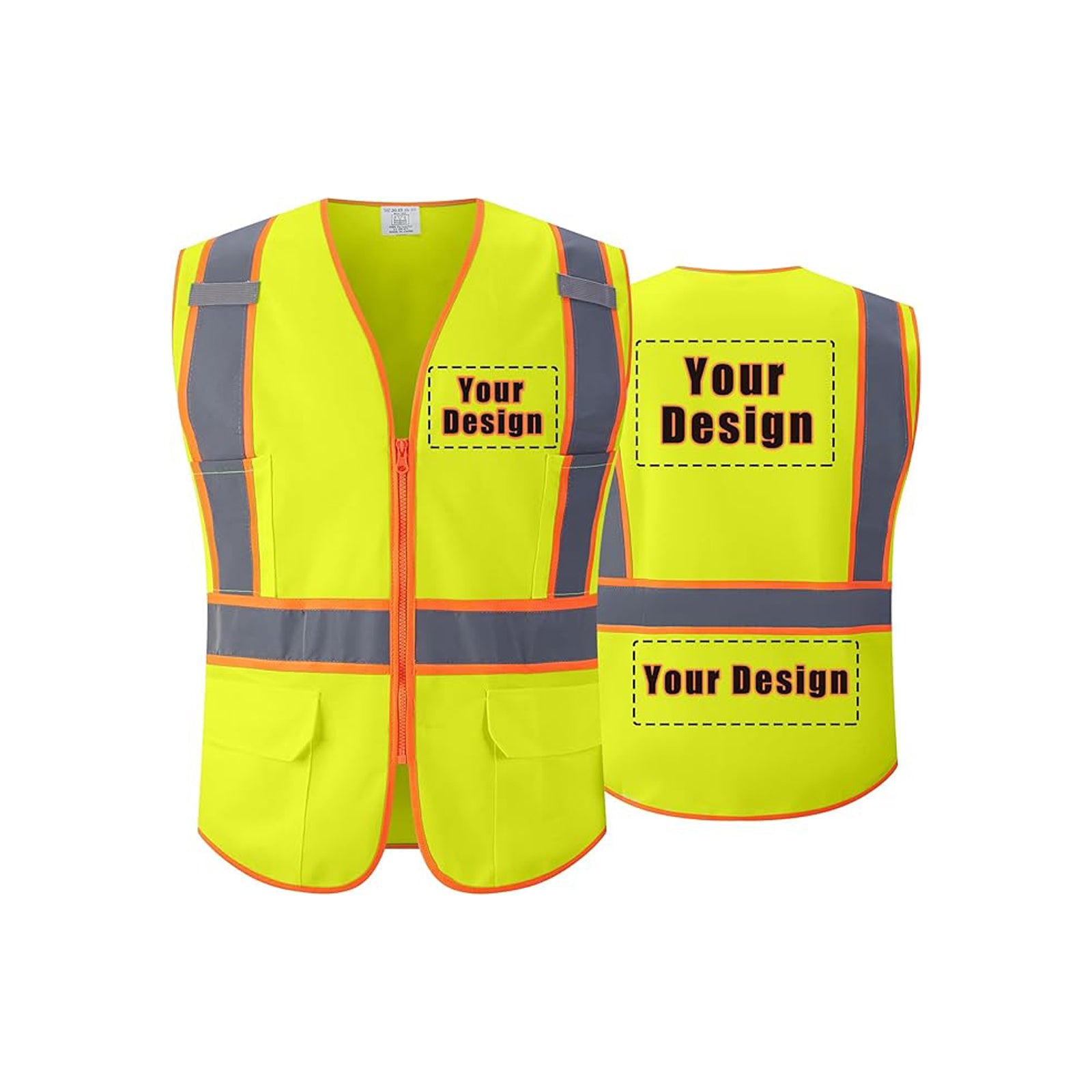 Custom safety vest customize hi vis vest reflective vest with logo