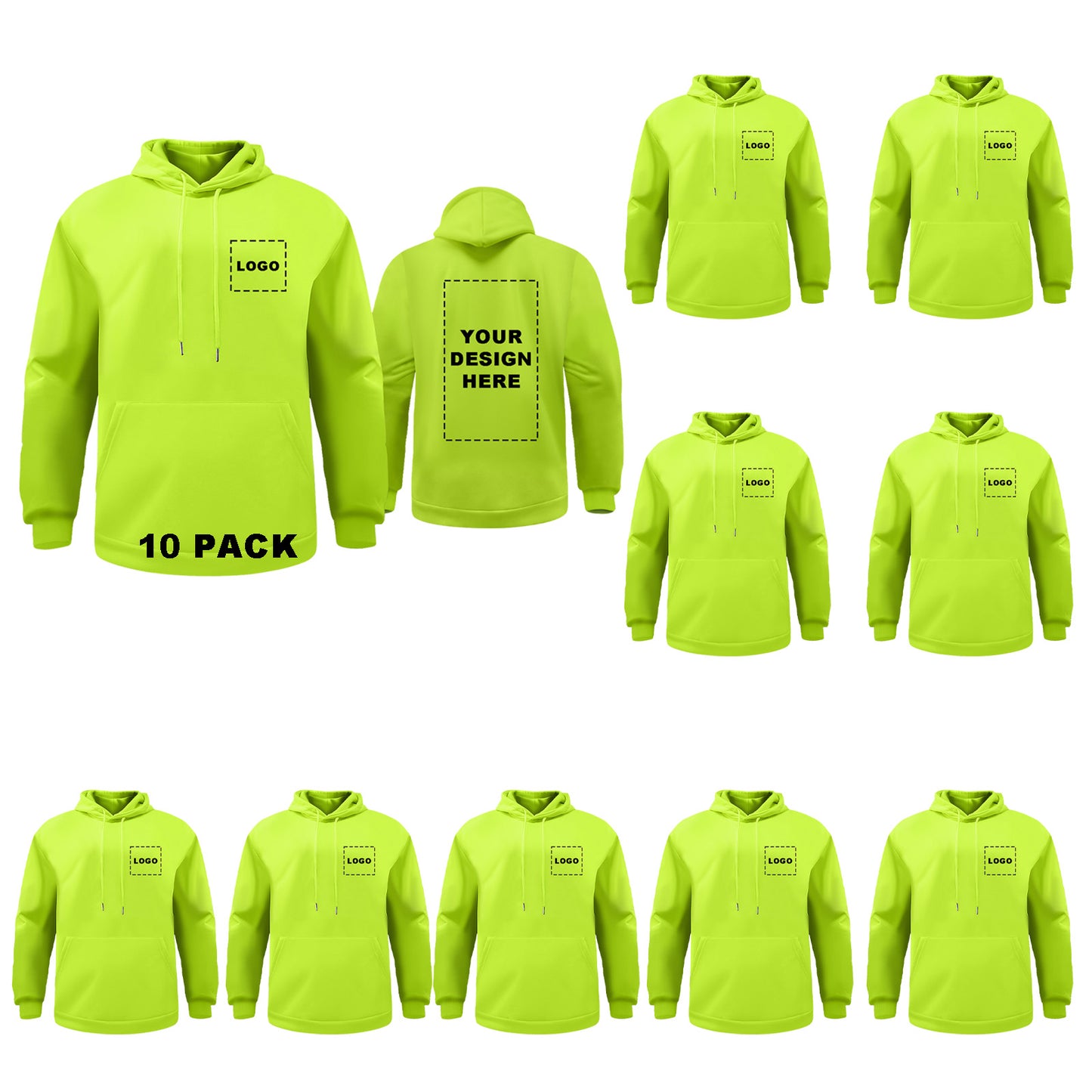Custom Hi Vis Sweatshirt for man woman