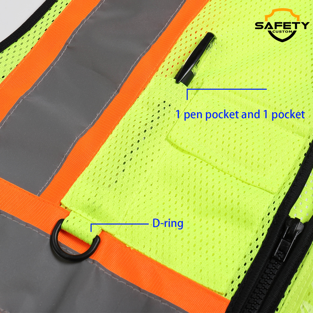custom reflective vest