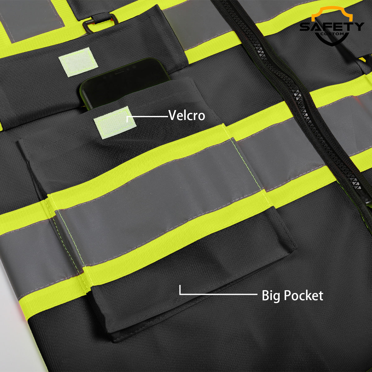 custom safety vests with logo custom reflective safety vest