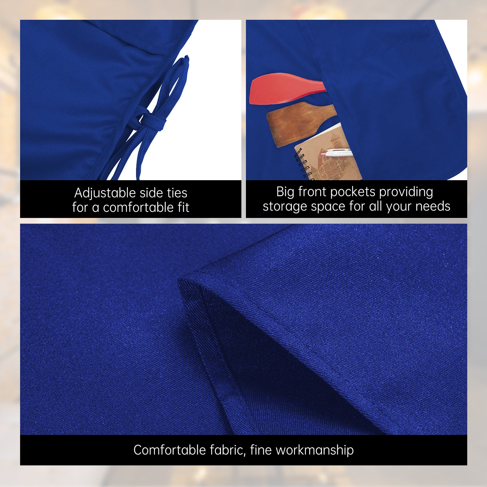 Custom Apron Printing Blue Apron with LOGO