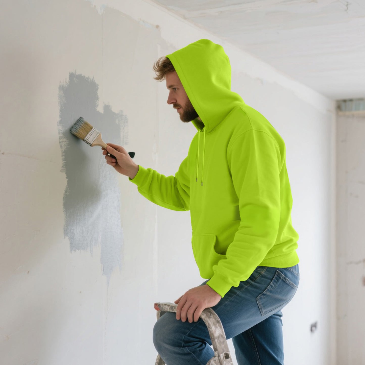 Custom Hi Vis Sweatshirt with LOGO
