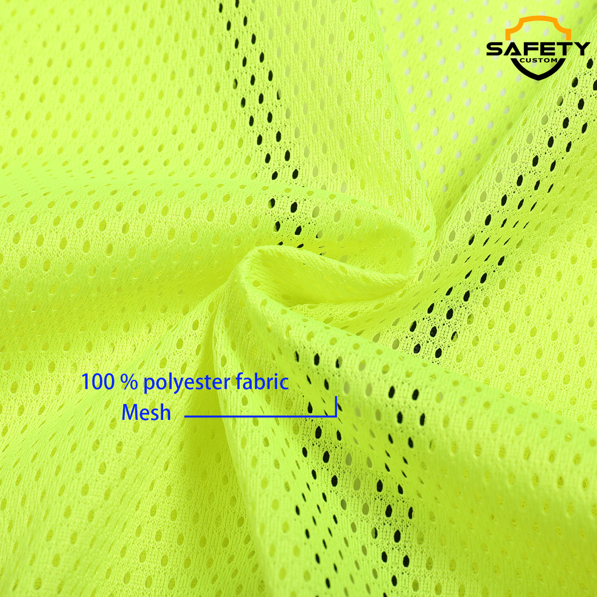 custom mesh reflective vest construction vests with logo high visibility vest Pocket zipper suitable for company team school transportation construction site work vest