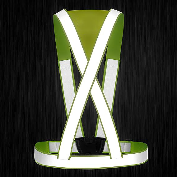 High Visibility Adjustable Safety Vest for Night