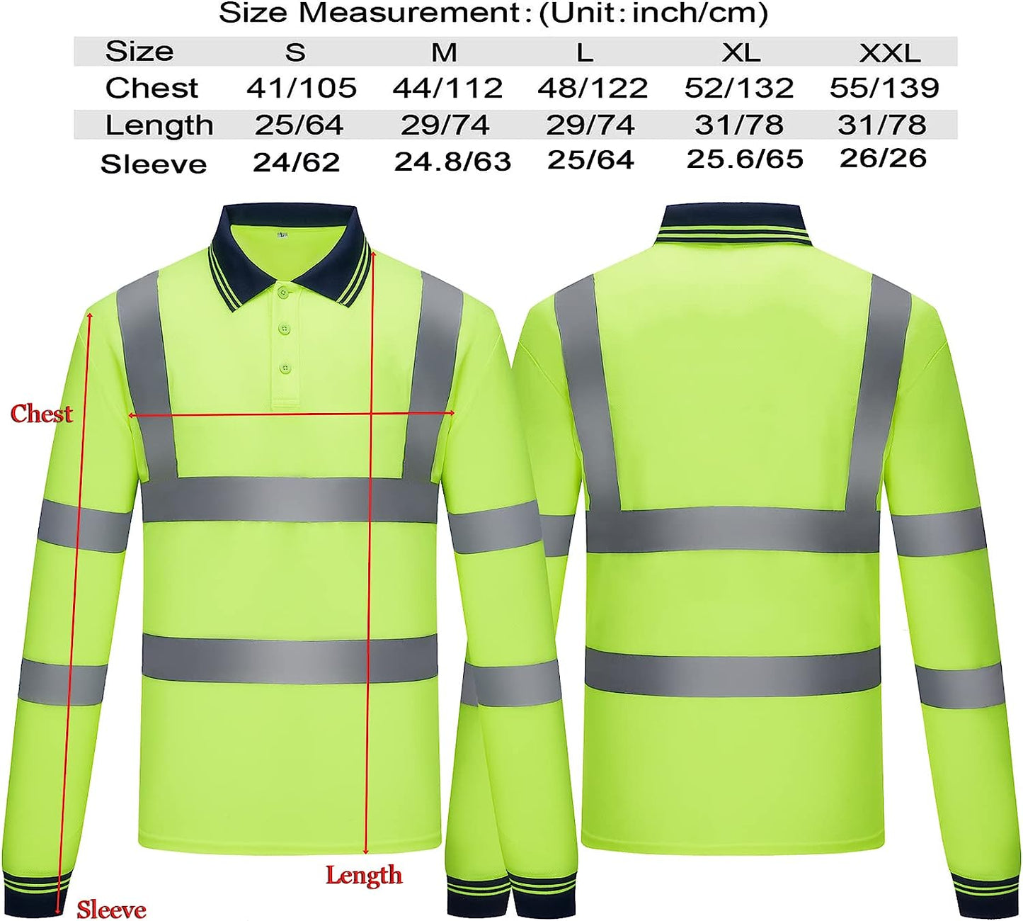 Custom Safety Shirts Breathable Safety Shirt High Visibility Class 2 Customized T Shirt Quick Dry Work Wear