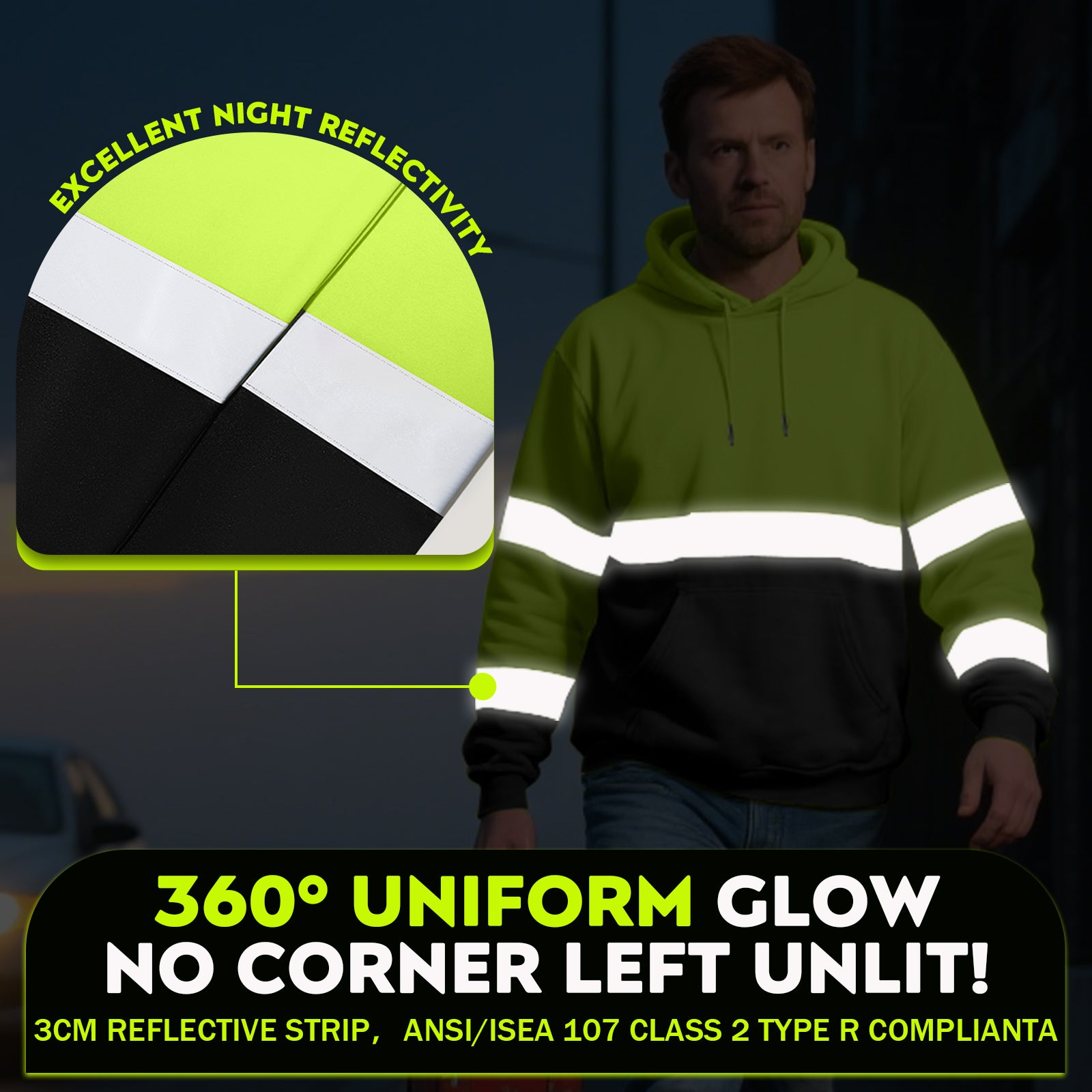 reflective jacket hooded safety jackets with logo winter safety jackets