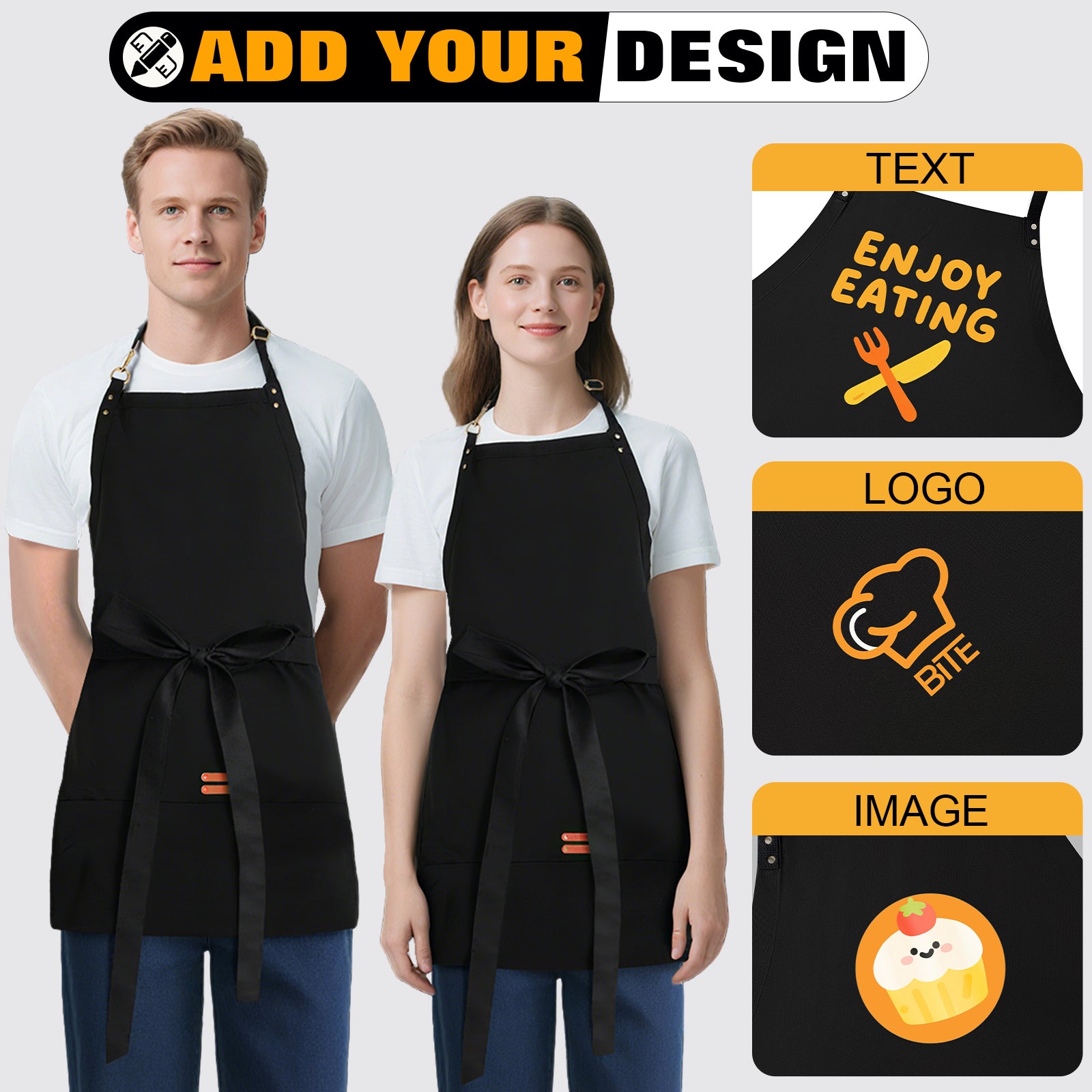 Custom Apron Printing Step-by-step custom apron design
