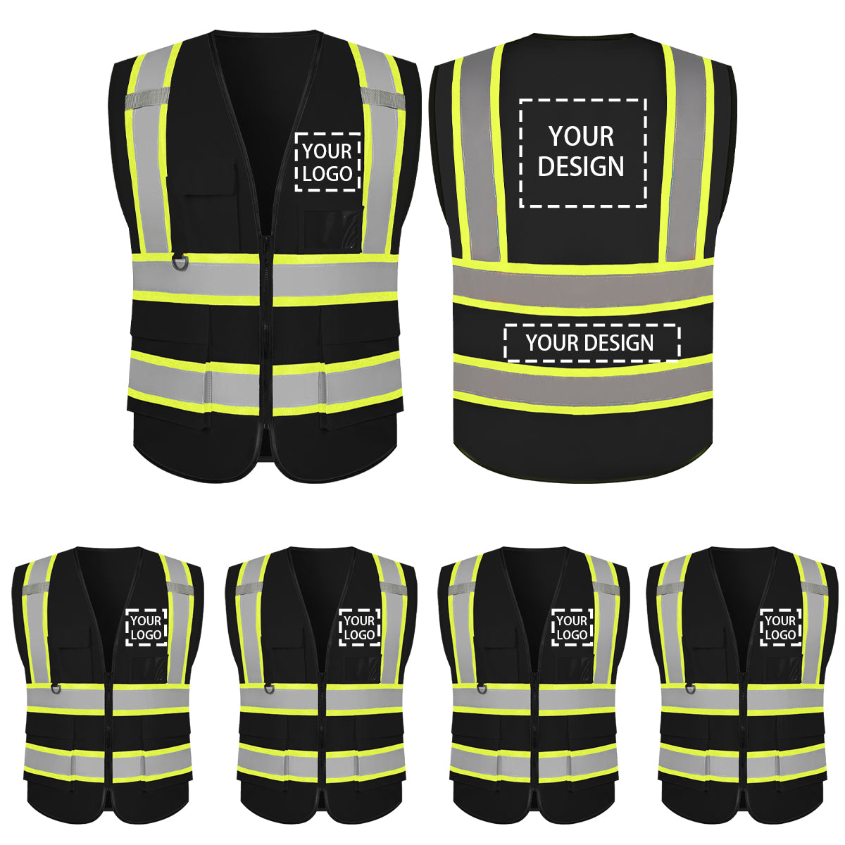 custom high vis workwear custom safety vests in bulk