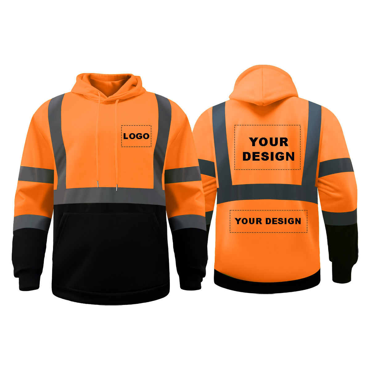 High visibility jackets orange hi-vis jackets