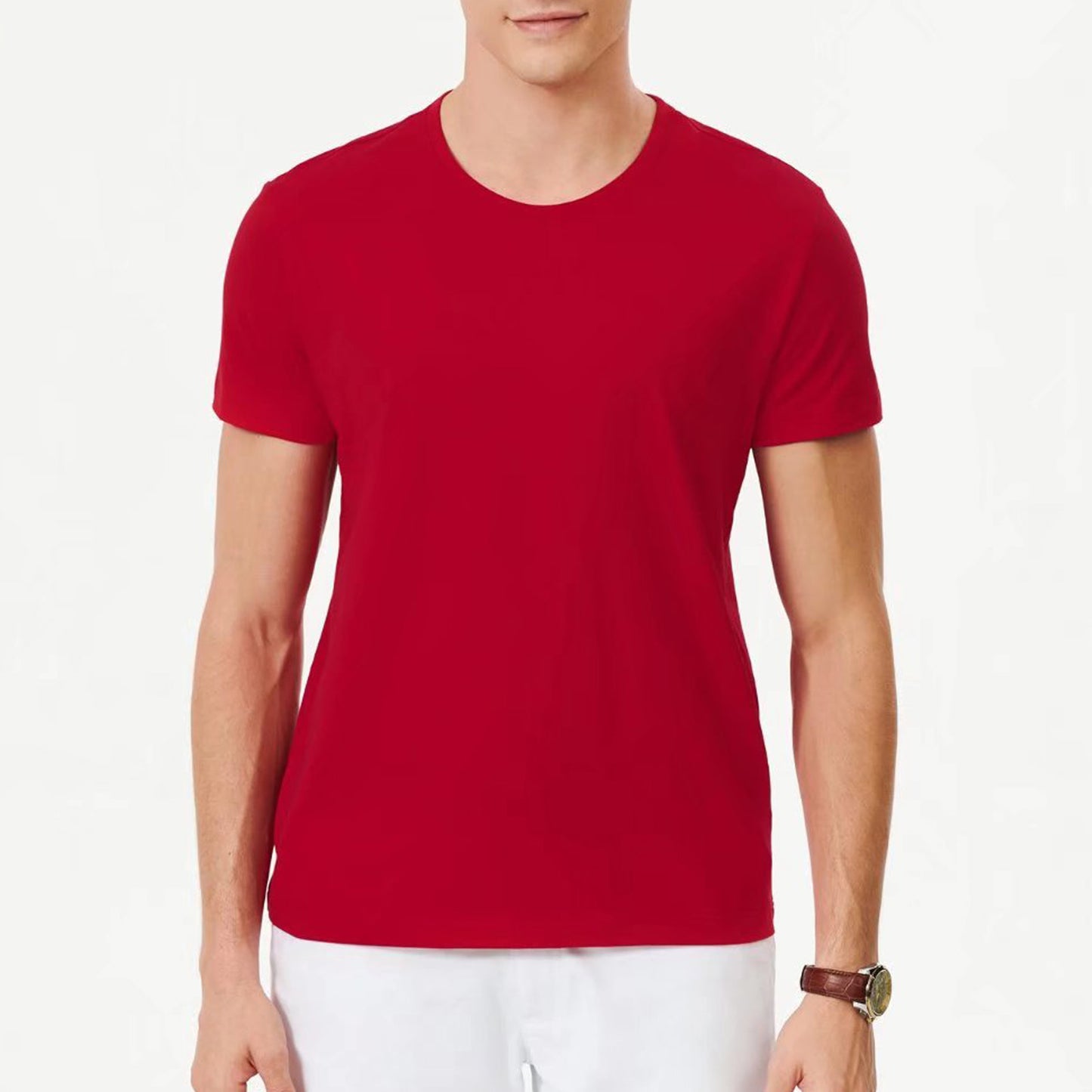 Customized cotton T shirts red shirts for man woman