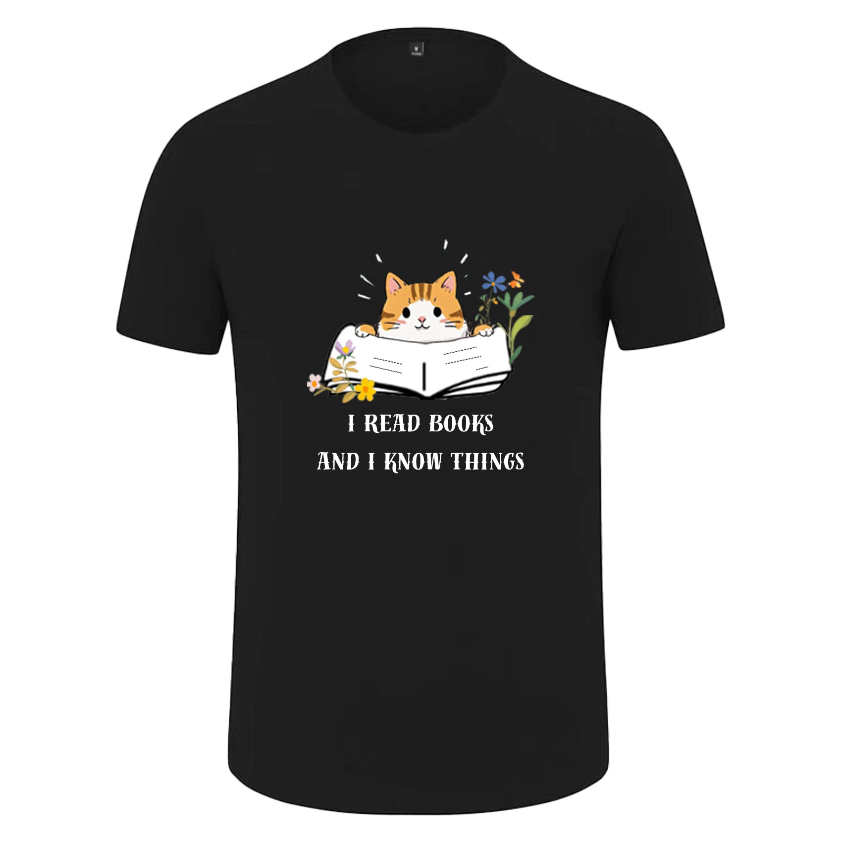 cat red books t shirts for men women