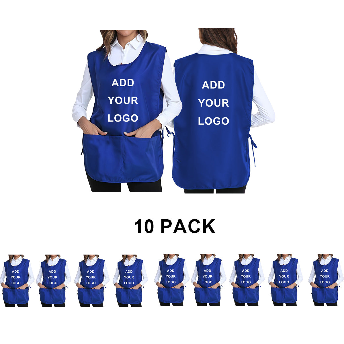 custom aprons with logo and pockets