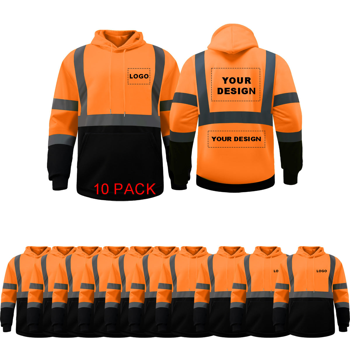 bulk safety jackets custom logo refletive jackets