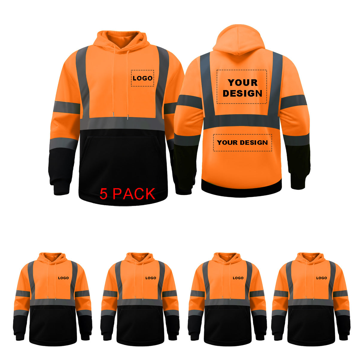 custom work jackets with logo reflective jackets