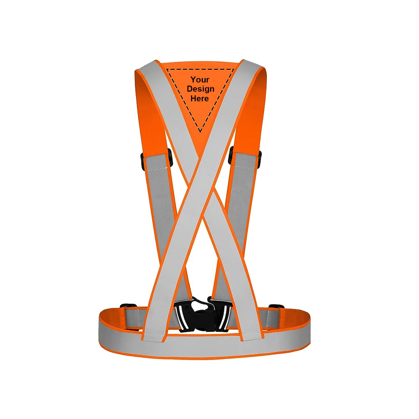 High Visibility Safety Sash Orange Fits All