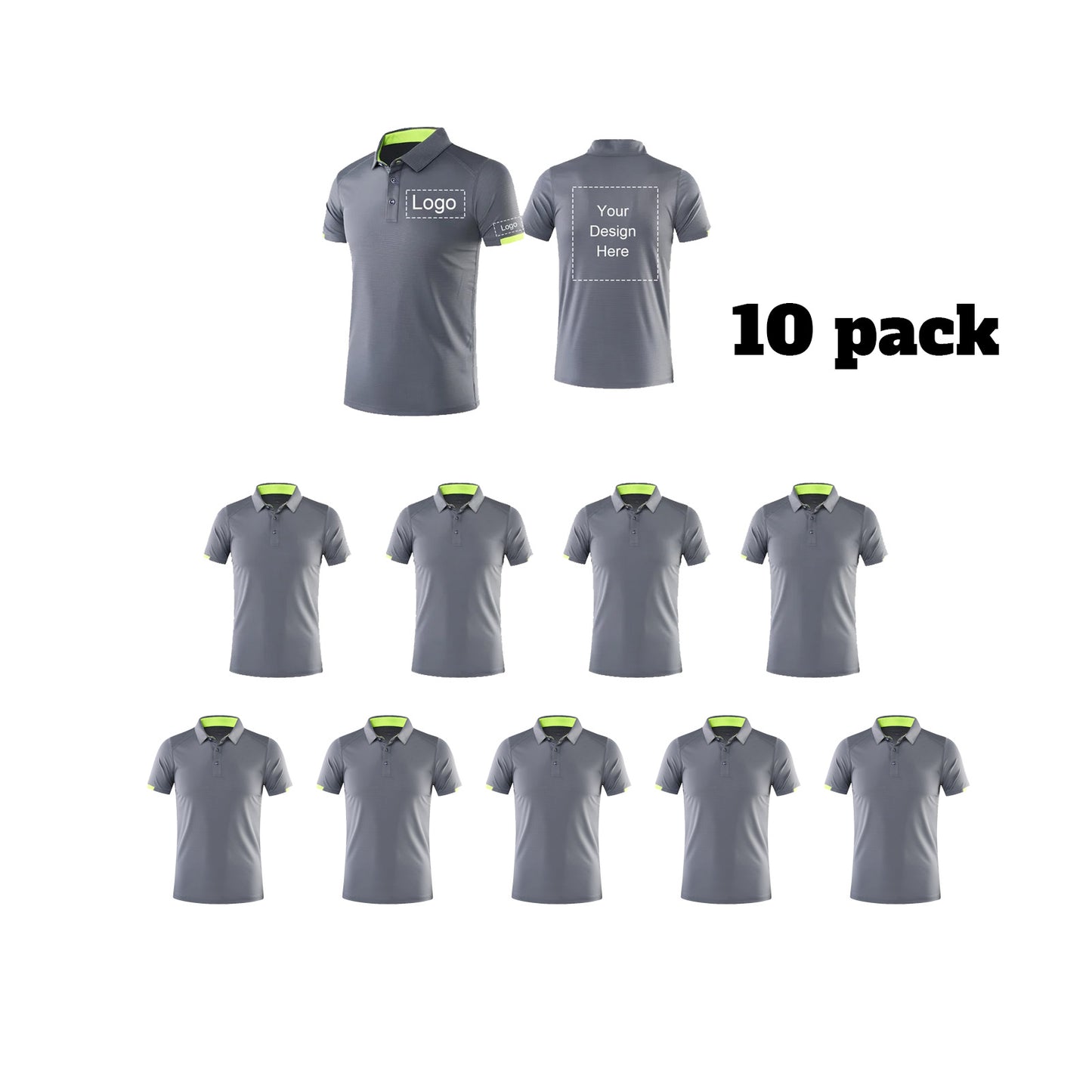 Custom Polo Shirt Design Your Own for Men Quick-Dry Athletic Short Sleeve Casual Moisture Wicking Golf Shirt Print Text Photo Logo