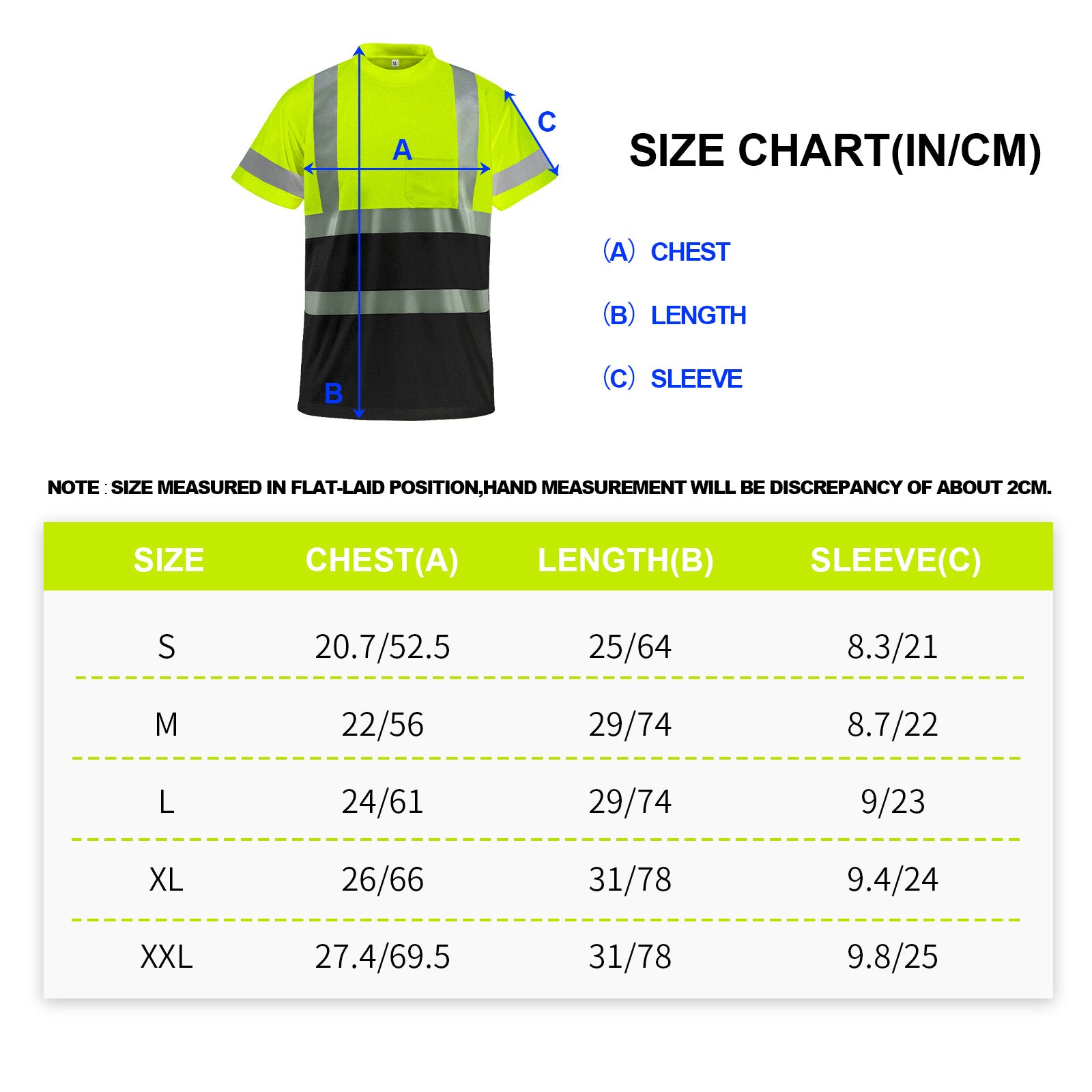 Custom hi vis T shirts customize reflective T-shirts with logo S M L XL XXL Long and short Sleeve