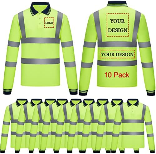 Custom Safety Shirts Breathable Safety Shirt High Visibility Class 2 Customized T Shirt Quick Dry Work Wear