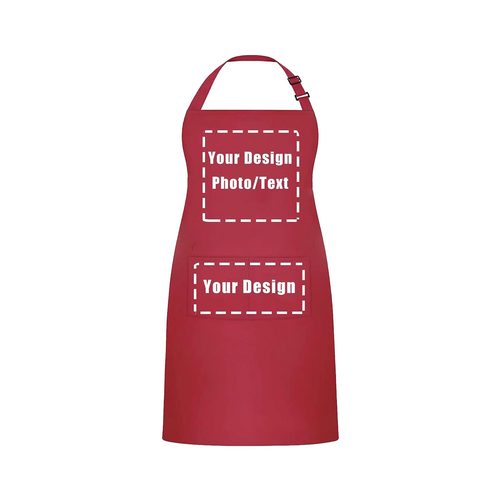 Customize Red Aprons for Work Grill Cook Chef Apron