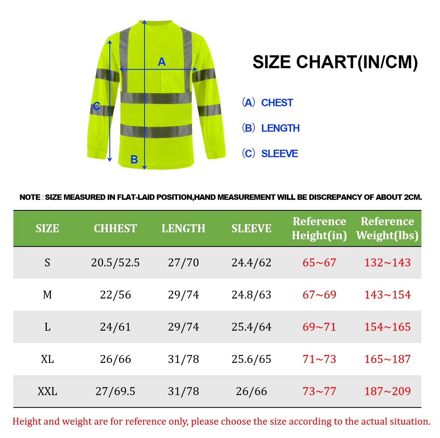 Custom hi vis T shirts customize reflective T-shirts with logo S M L XL XXL Long and short Sleeve
