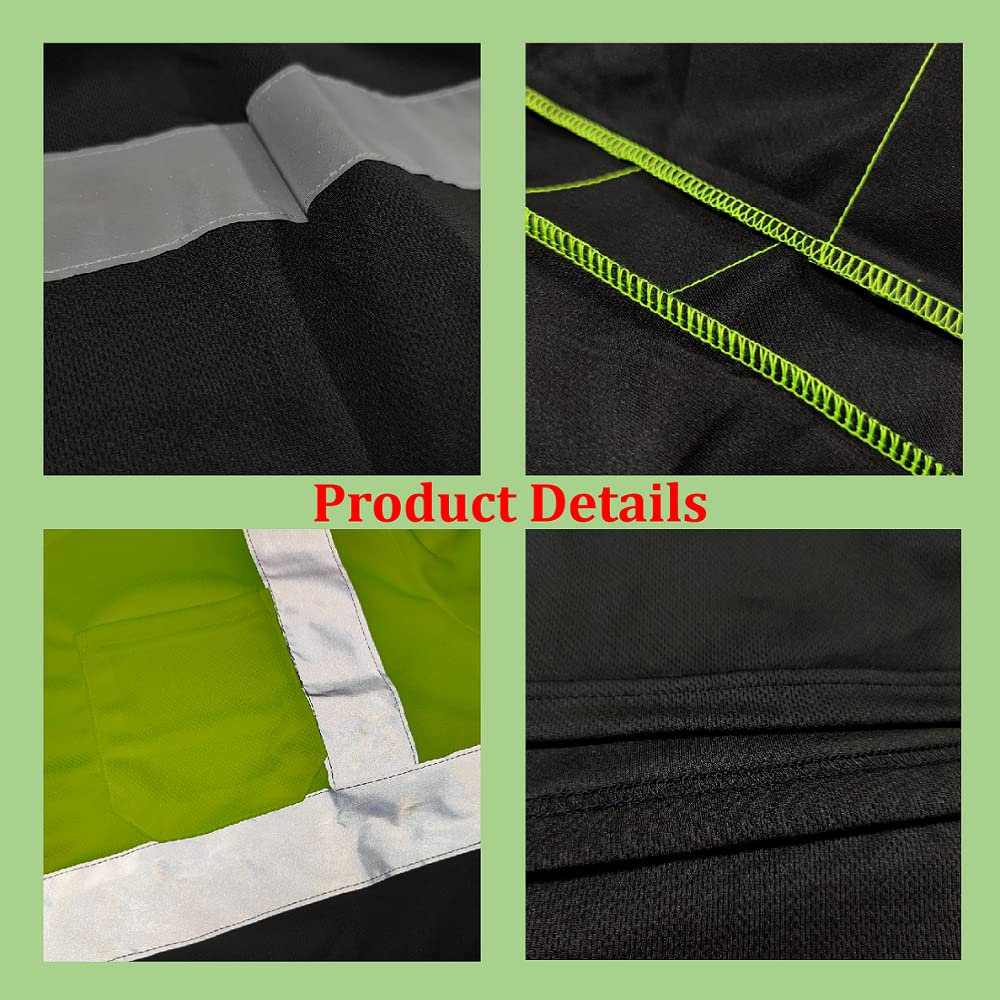 Custom hi vis T shirts customize reflective T-shirts with logo S M L XL XXL Long and short Sleeve