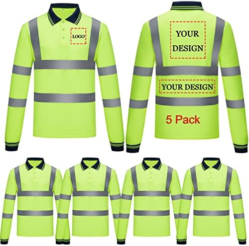 Custom Safety Shirts Breathable Safety Shirt High Visibility Class 2 Customized T Shirt Quick Dry Work Wear