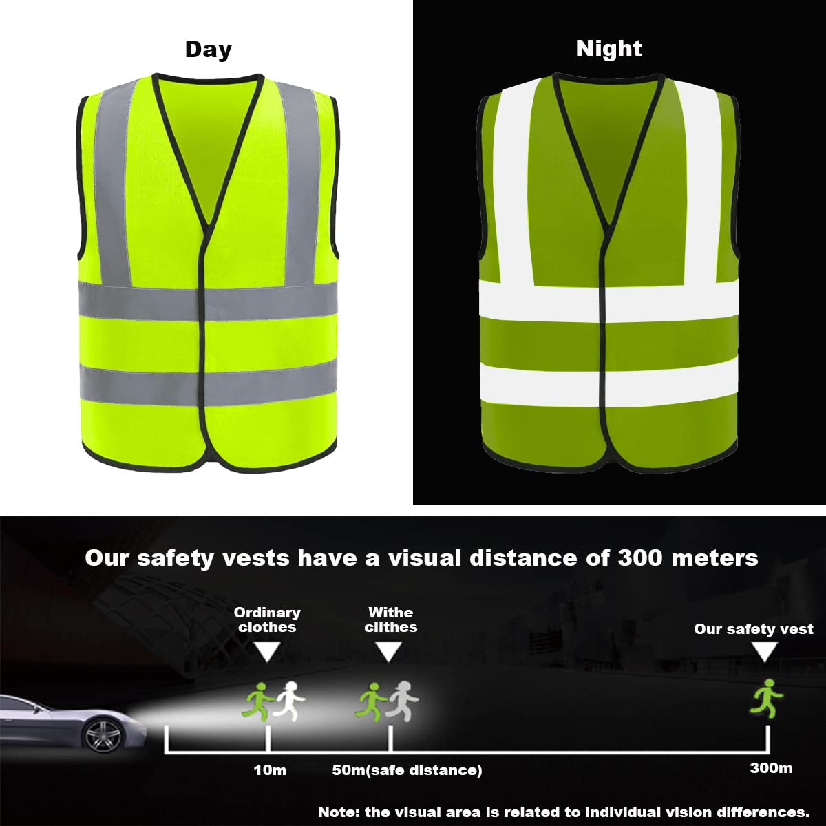 Custom safety vest customize hi vis vest reflective vest with logo yellow S M L XL XXL