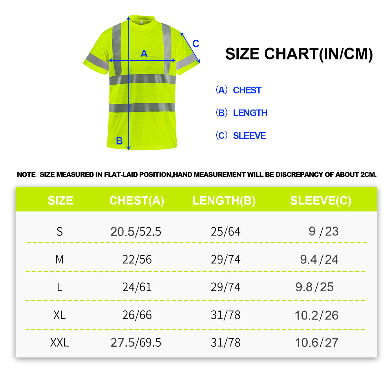 Custom hi vis shirts customize reflective shirts with logo S M L XL XXL Long and short Sleeve