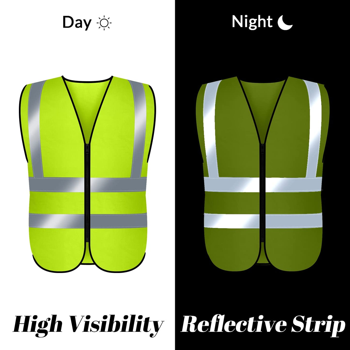 Custom safety vest customize hi vis vest reflective vest with logo yellow S M L XL XXL