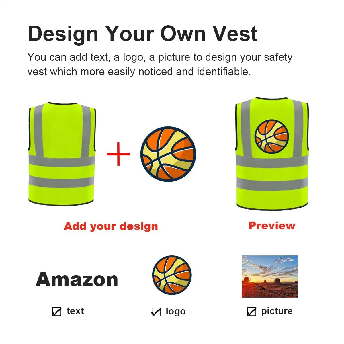 safety vest with logo printing custom reflective vest for work personalized safety vest custom logo no minimum