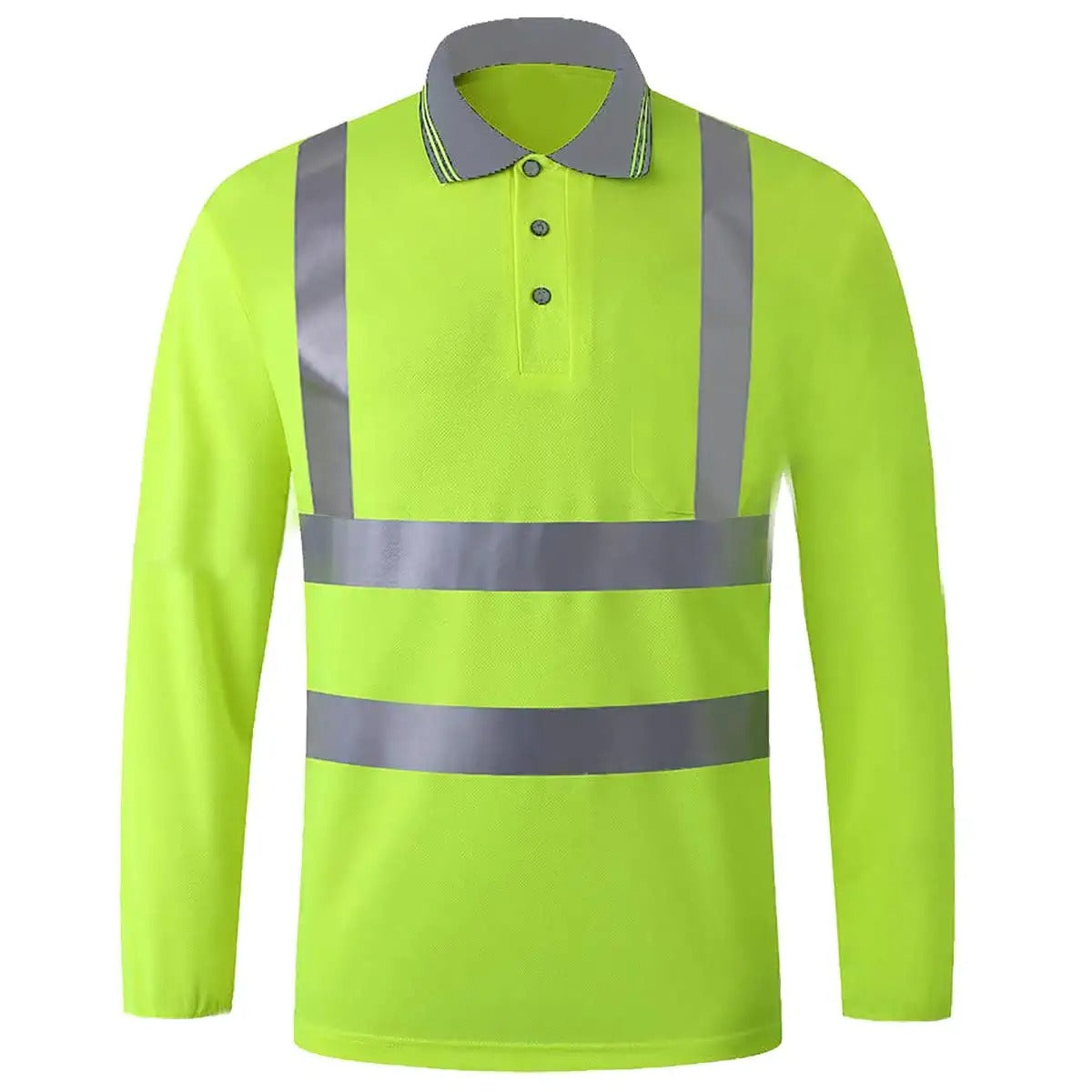 Custom hi vis polo shirts customize reflective polo shirts with logo S M L XL XXL Long and short Sleeve