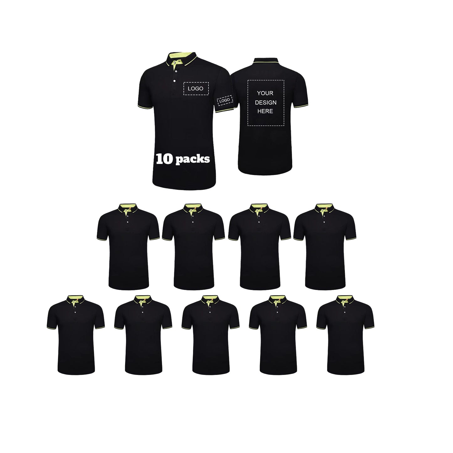 Custom Polo Shirts Cotton Polo Polyester Polo Shirts for Men Print Design Logo Text Image