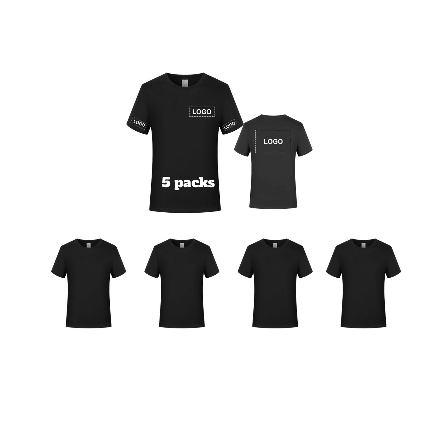 Custom T Shirts Printing Logo Own Design Personalized T Shirts Add Your Image Text Photo Front Back Sleeves