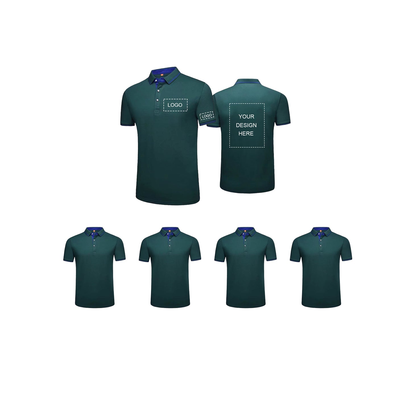 Custom Polo Shirts Cotton Polo Polyester Polo Shirts for Men Print Design Logo Text Image