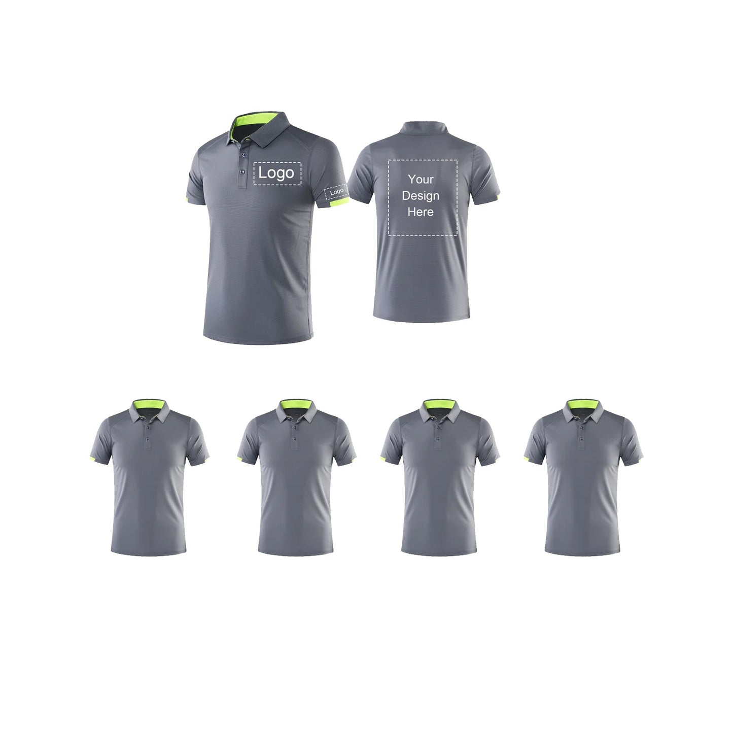 Custom Polo Shirt Design Your Own for Men Quick-Dry Athletic Short Sleeve Casual Moisture Wicking Golf Shirt Print Text Photo Logo