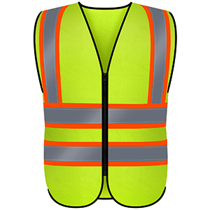 Custom safety vest customize hi vis vest reflective vest with logo yellow S M L XL XXL