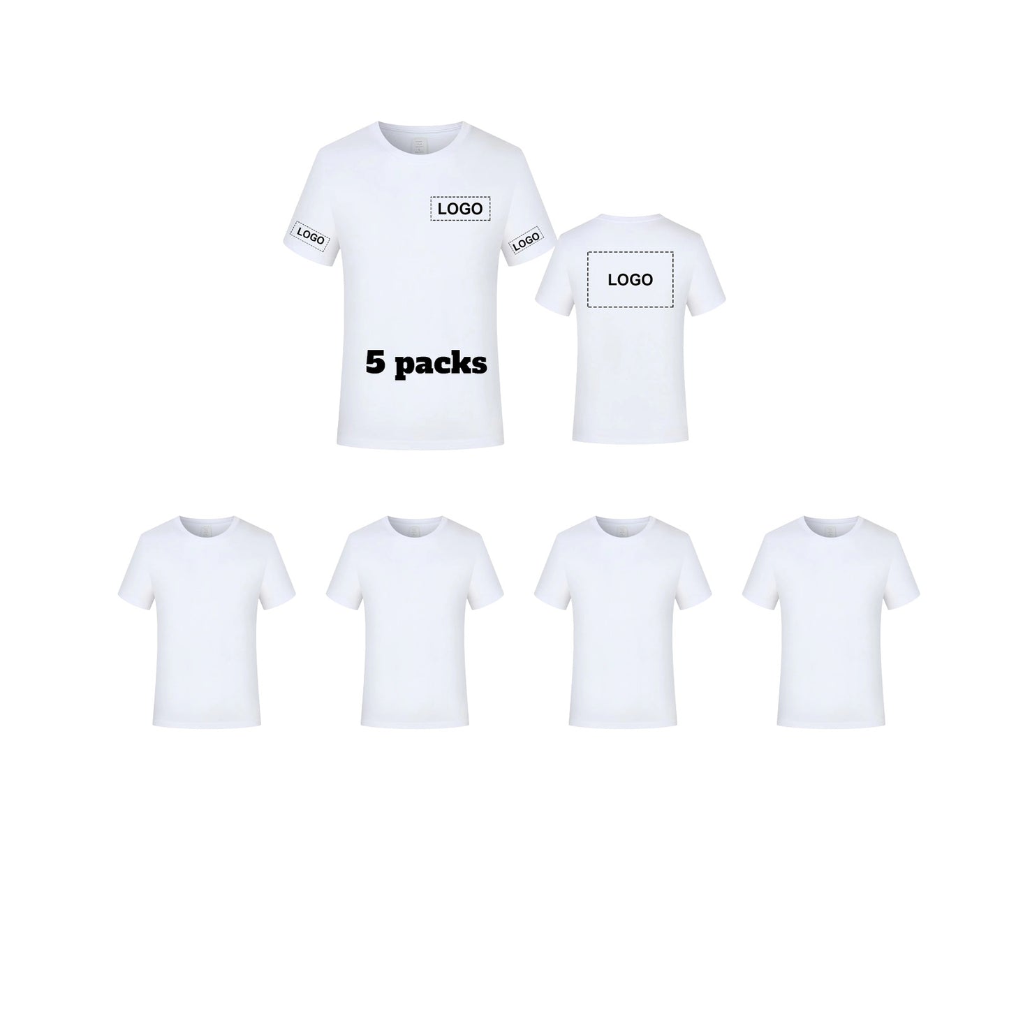 Custom T Shirts Printing Logo Own Design Personalized T Shirts Add Your Image Text Photo Front Back Sleeves