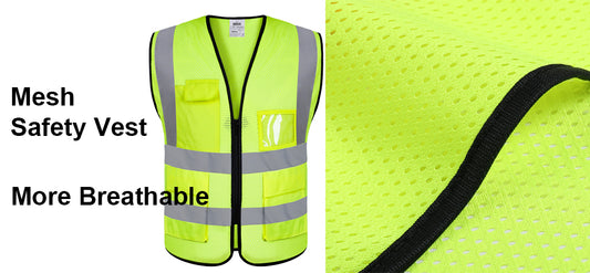 Mesh safety vest  cutsom logo hi vis vest size S M L XL XXL