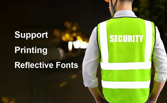 Support printing reflective fonts