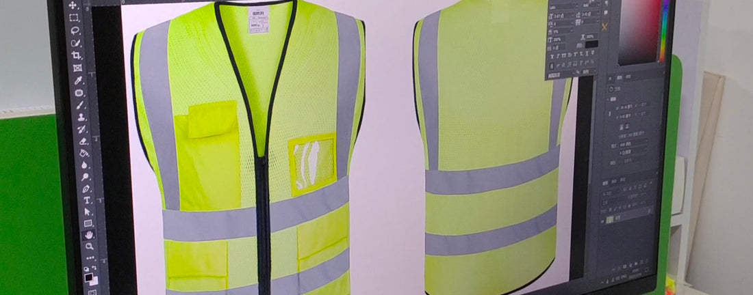 How can the safety vest's design be printed