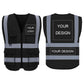 Gilet de sécurité personnalisé avec logo, lot de 1. Gilets réfléchissants de classe 2, visibilité personnalisable, en gros, avec poches et fermeture éclair (impression gratuite, sans minimum de commande).
