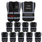 Gilet de sécurité personnalisé avec logo, lot de 1. Gilets réfléchissants de classe 2, visibilité personnalisable, en gros, avec poches et fermeture éclair (impression gratuite, sans minimum de commande).