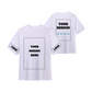 free customize T shirt add design your own front back print personalized white T-Shirts