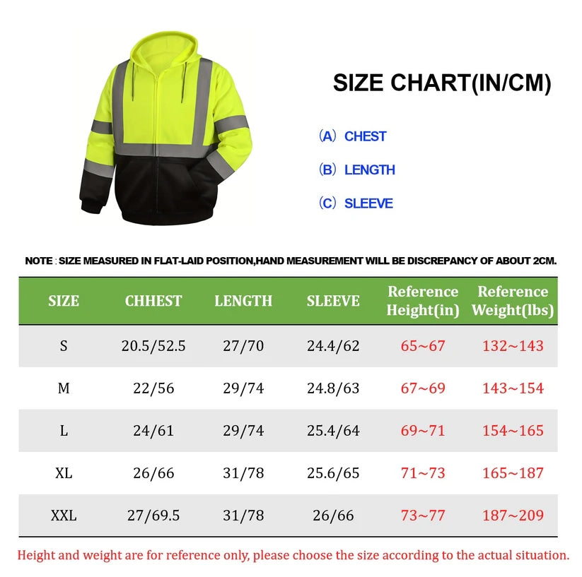 Custom Safety Jackets with LOGO Large Pocket Zipper for Construction & Work High Visibility Class 3