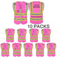 Custom Safety Vest LOGO Customized Hi Vis Reflective with Pockets and Zipper High Visibility Vest ANSI/ISEA 107 Class 2 Type R Compliant