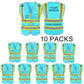 Custom Safety Vest LOGO Customized Hi Vis Reflective with Pockets and Zipper High Visibility Vest ANSI/ISEA 107 Class 2 Type R Compliant