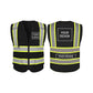 custom hi vis vests black safety vest with logo custom construction vest print  company logo