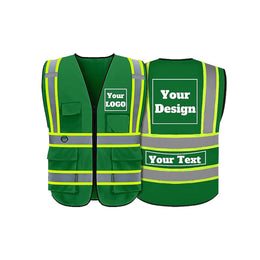 Custom safety vest logo customize hi vis vest reflective vest with logo ...